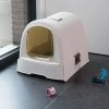 Kuweta dla kota PetLife kremowy/brązowy – higieniczna i praktyczna